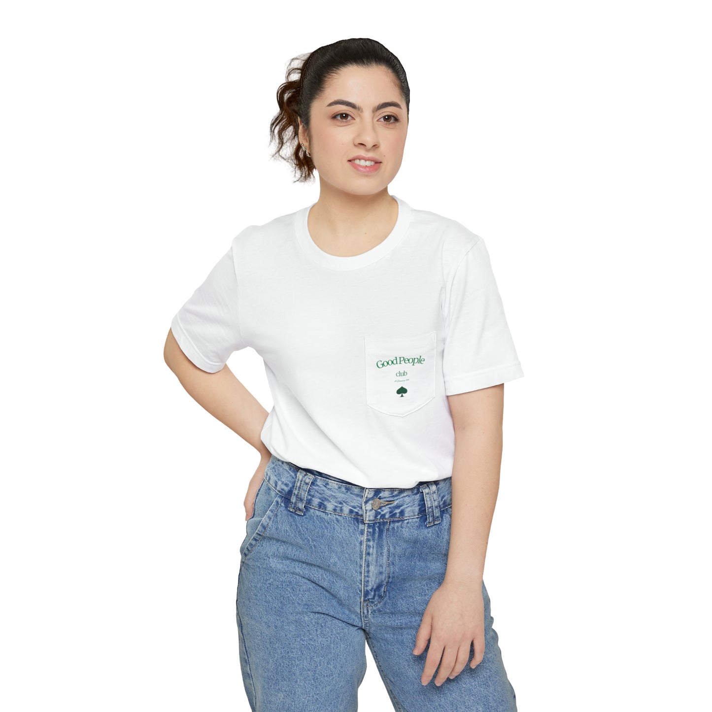 Unisex "Good People's Club"  Pocket T-shirt