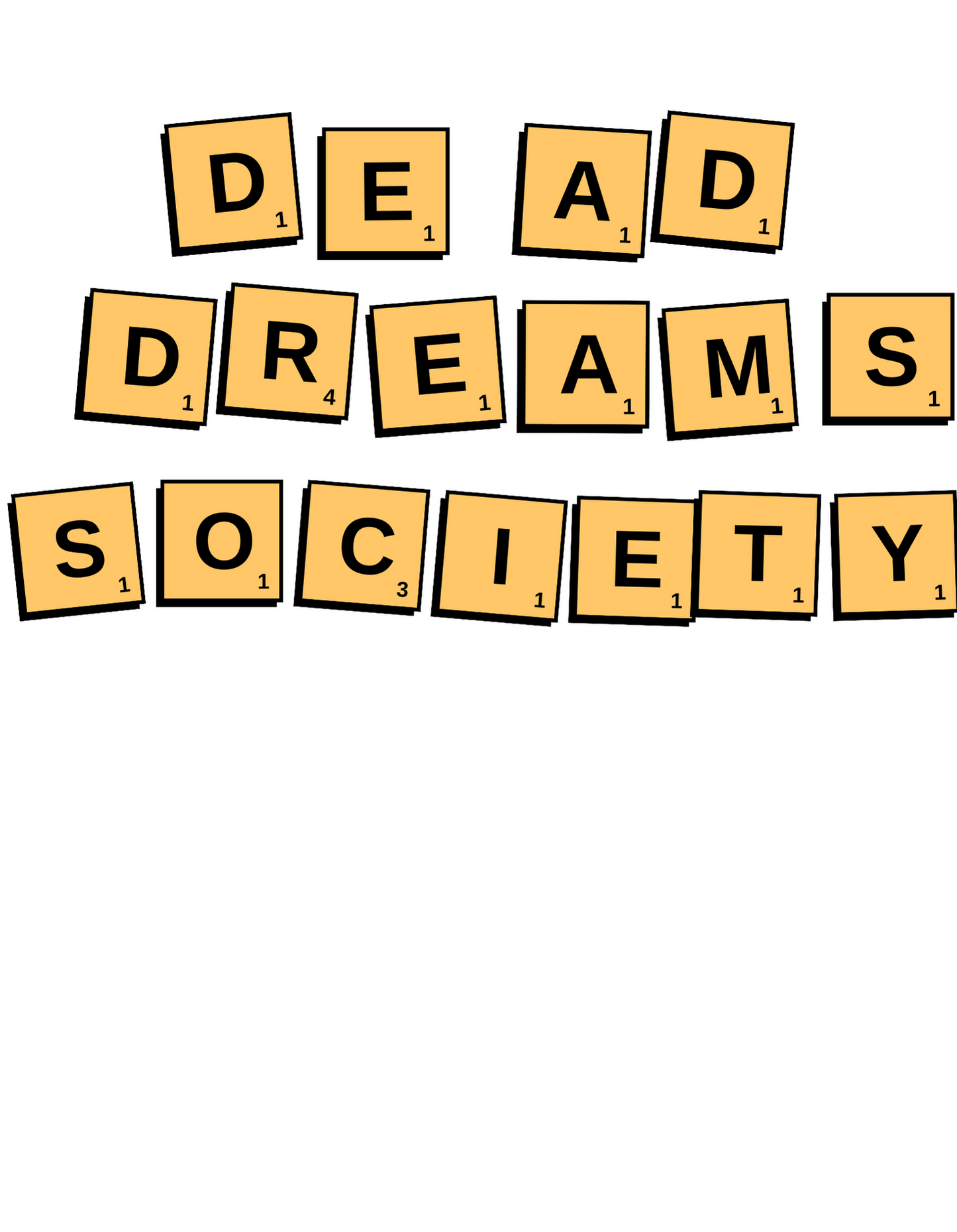 Unisex "Dead Dreams Society" Pocket T-shirt